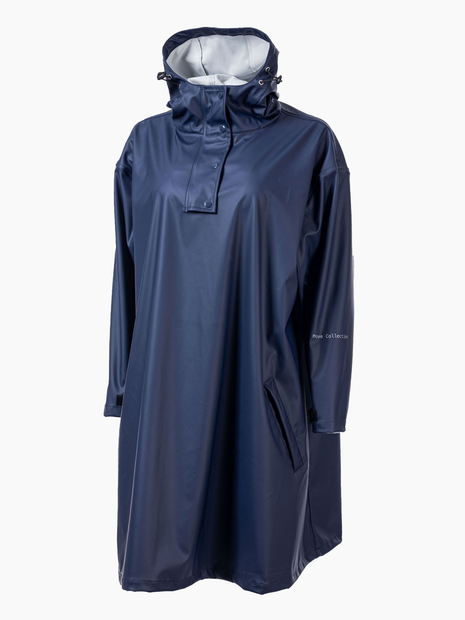 Dame regnponcho Ruskevær – Marineblå
