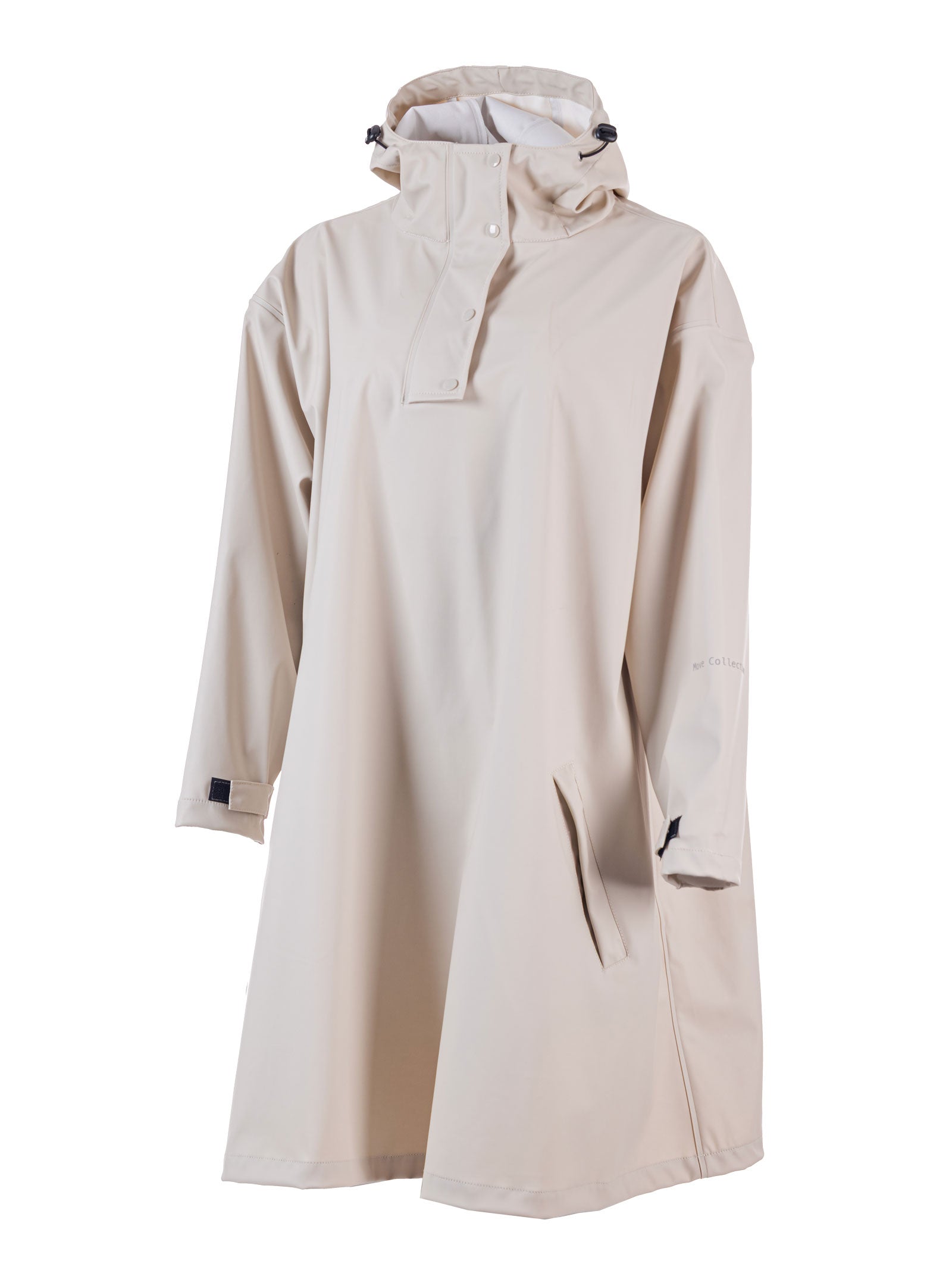 Dame regnponcho Ruskevær – Lys beige