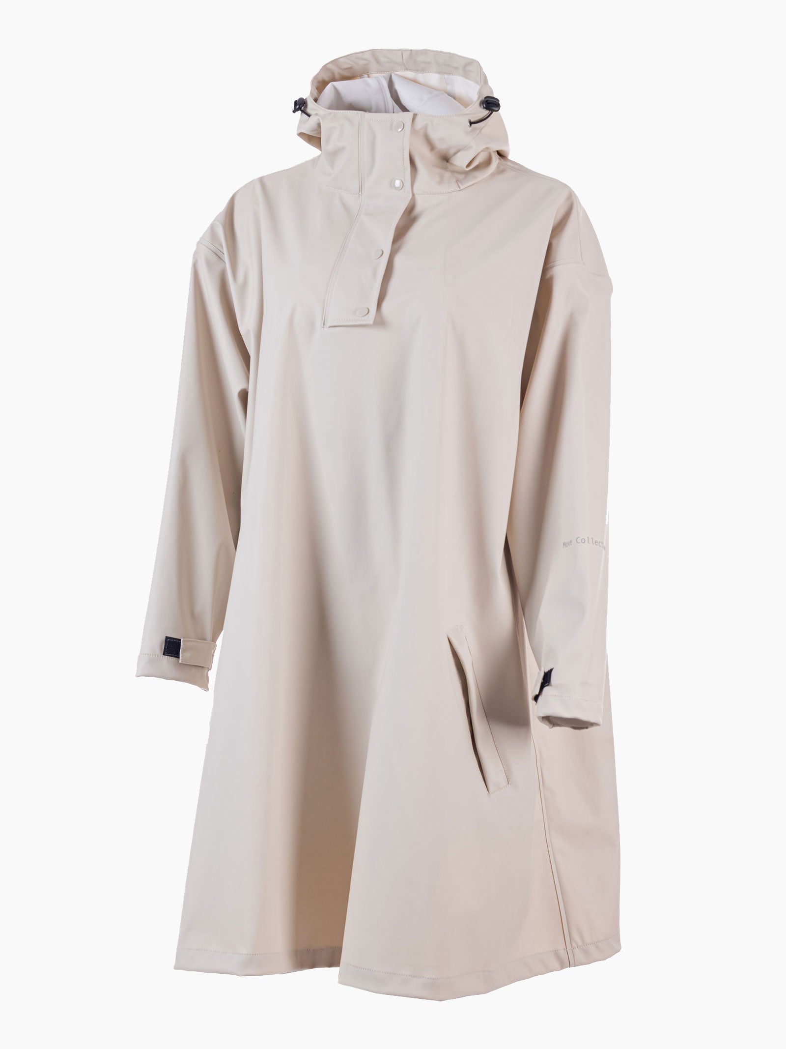 Dame regnponcho Ruskevær – Lys beige
