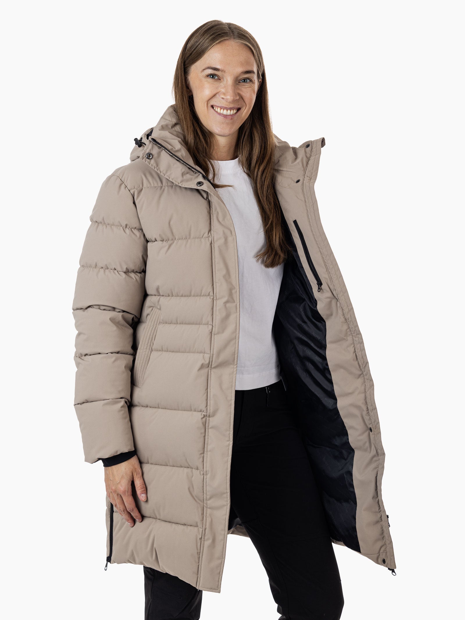 Narvik jakke dame MoveOn – Varm og vannavvisende – Brun (Kakao)