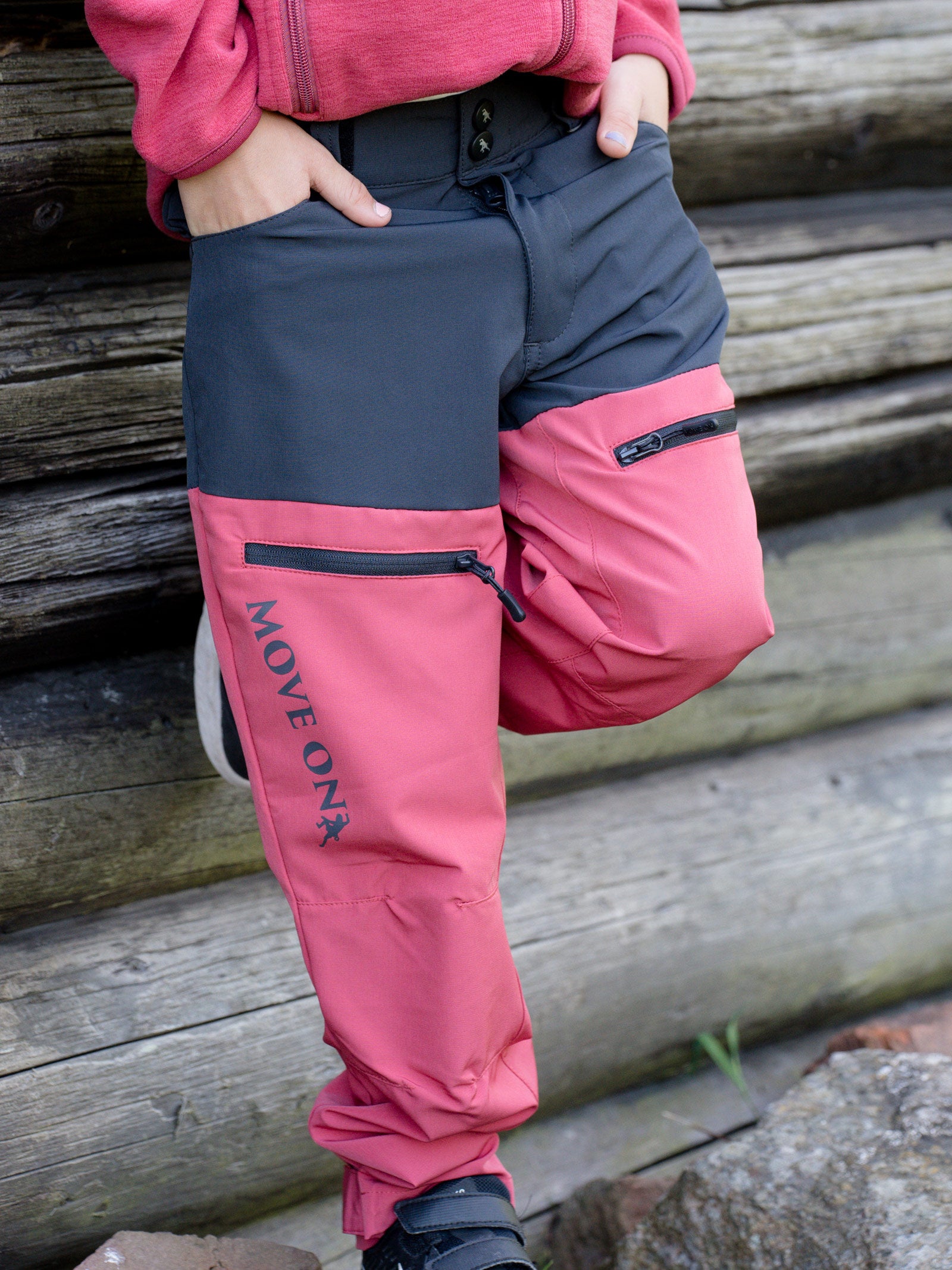 Mandal barn MoveOn turbukse - Granitt/Mineral rose