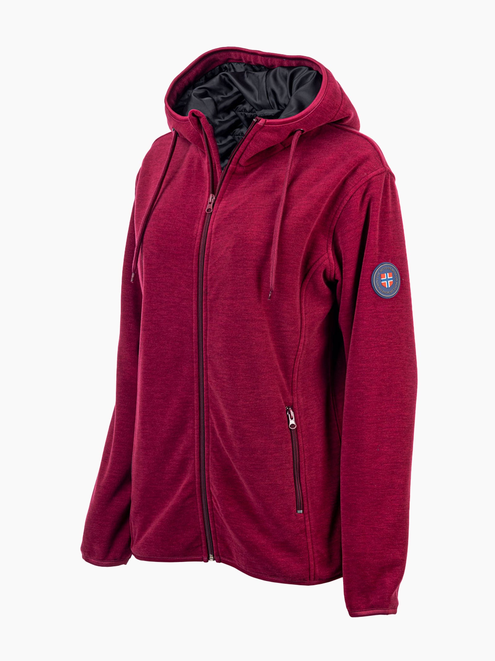 Beito dame MoveOn fleece med hette - Plomme