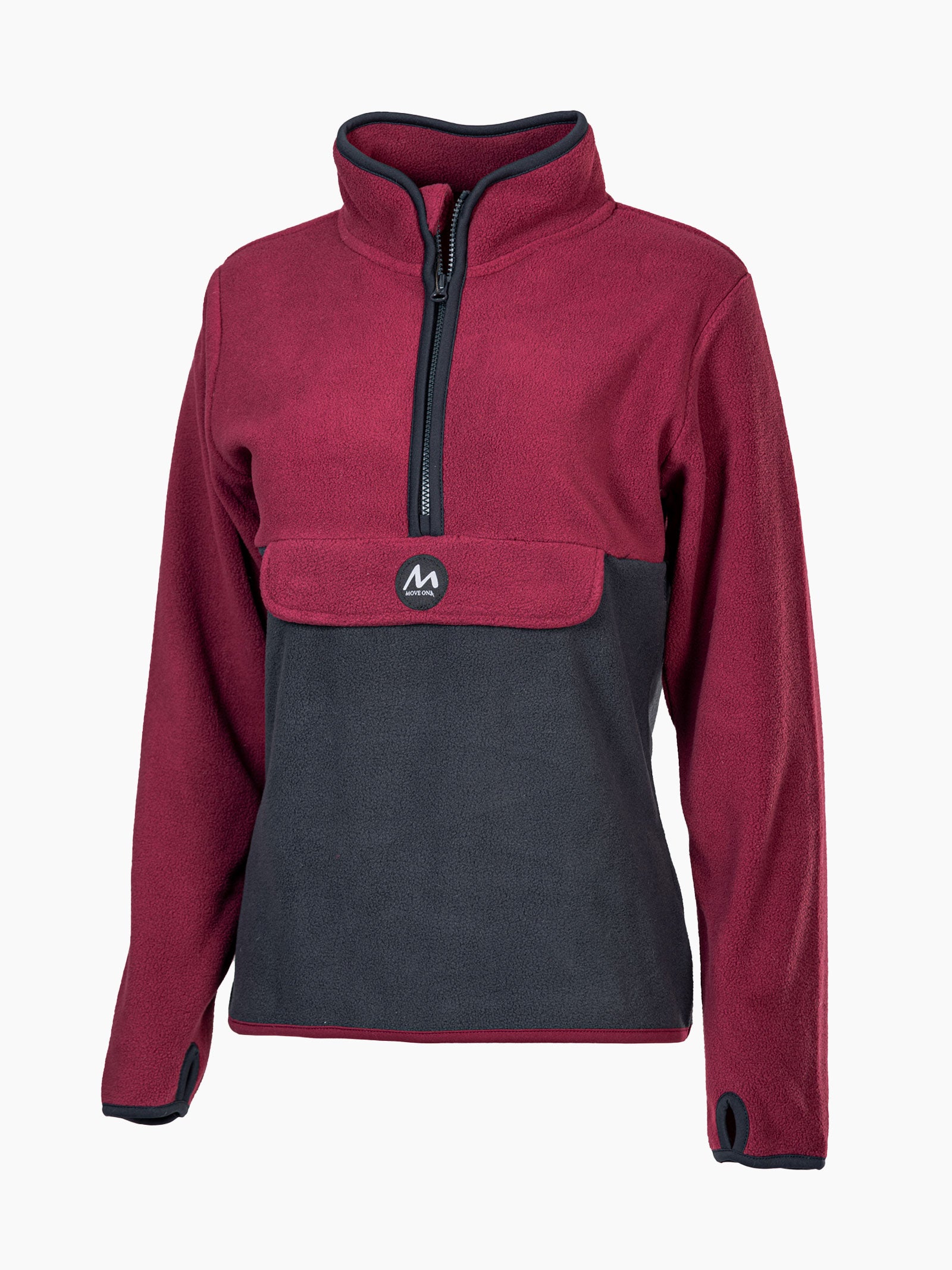 Biri dame MoveOn fleece - Plomme/Granitt