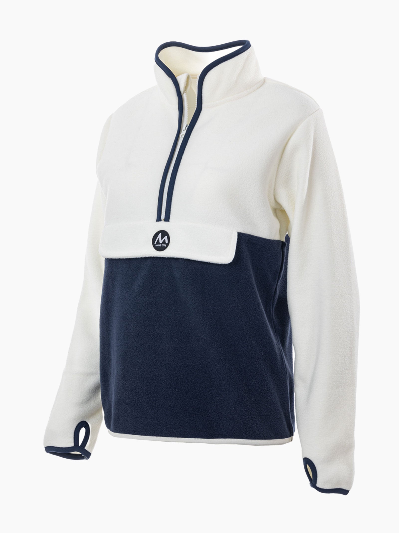 Biri dame Move On fleece - Offwhite/Marine