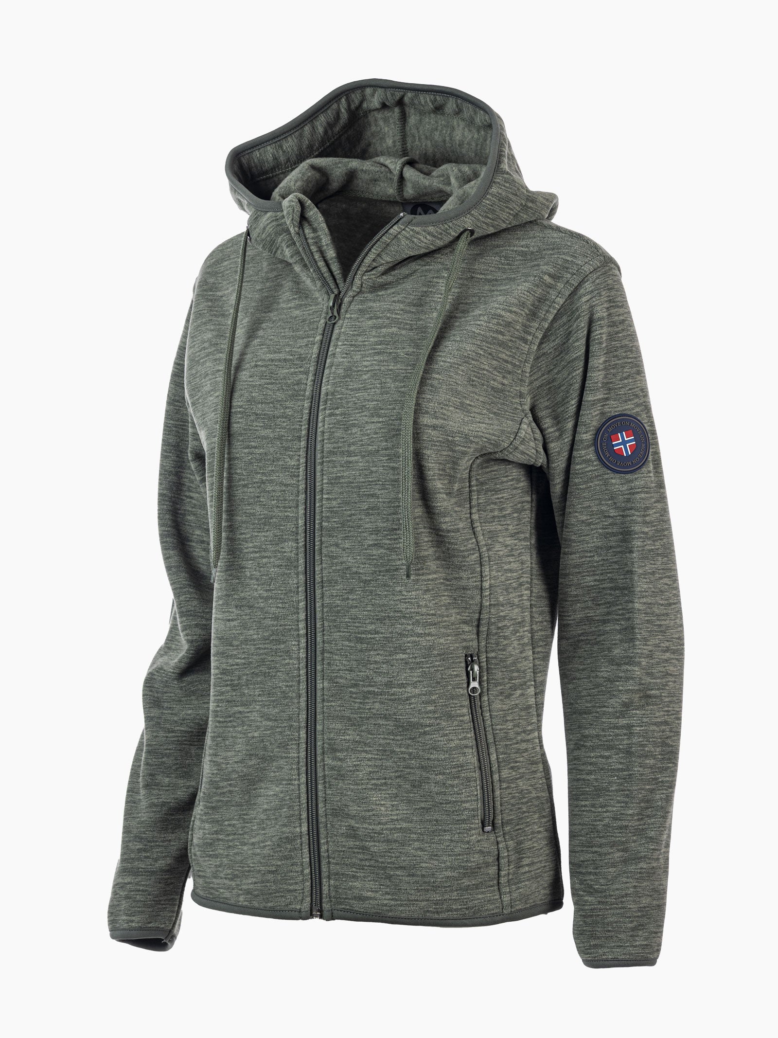 Geilo dame fleece med hette - Shadow