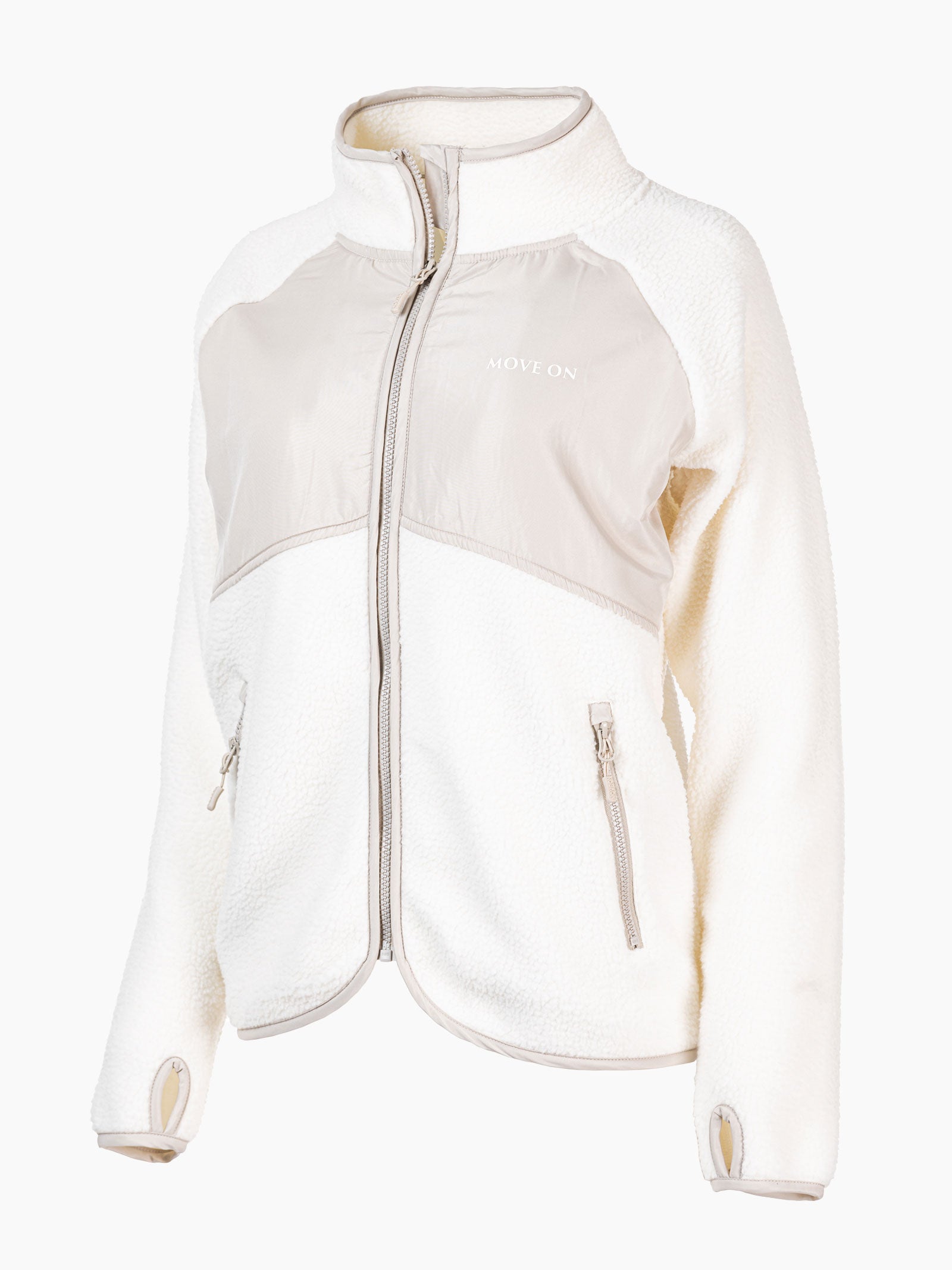 Hallingdal dame MoveOn fleecejakke - Offwhite/Beige