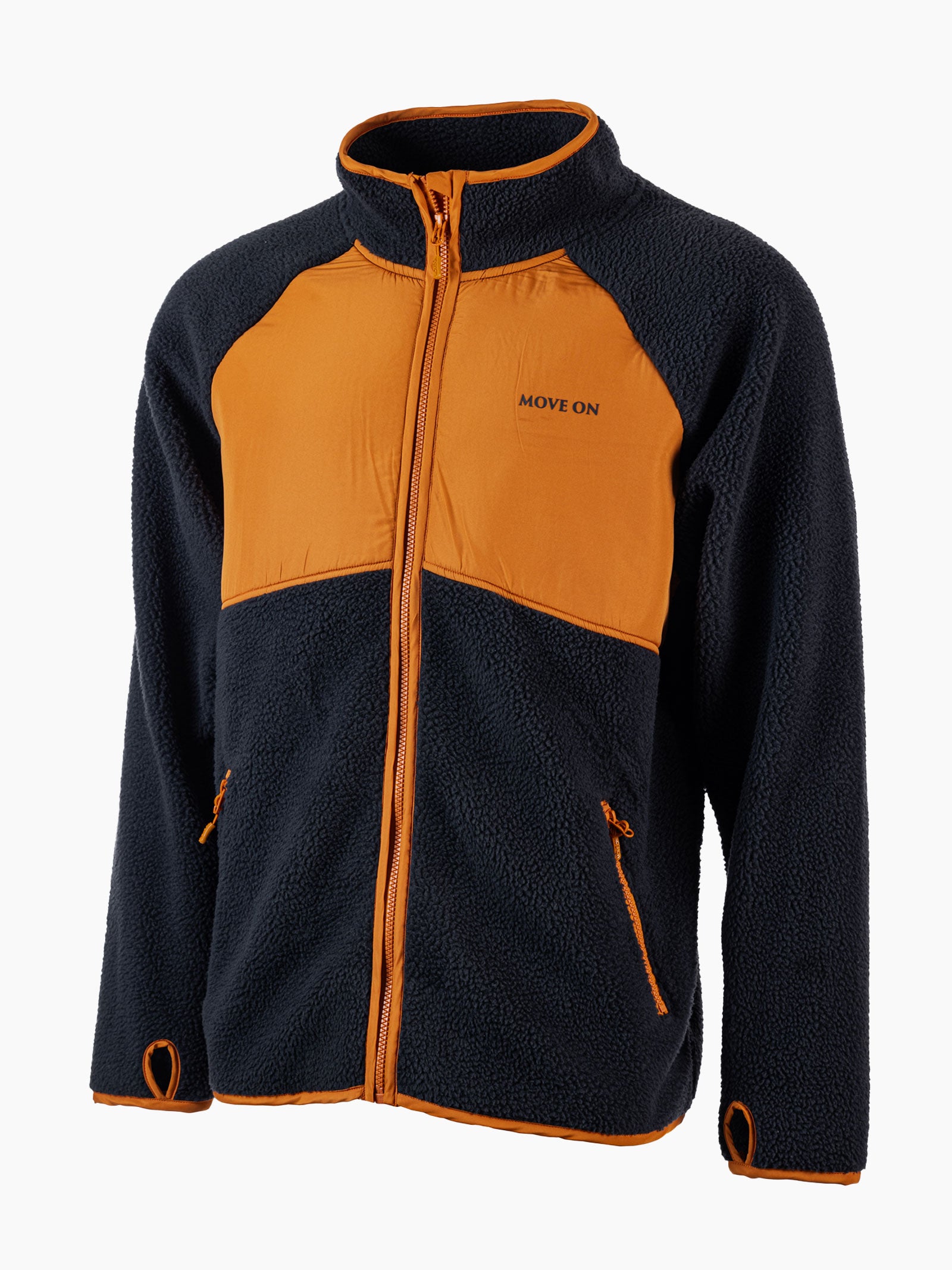Hallingdal herre MoveOn fleecejakke - Granitt/ Marmalade