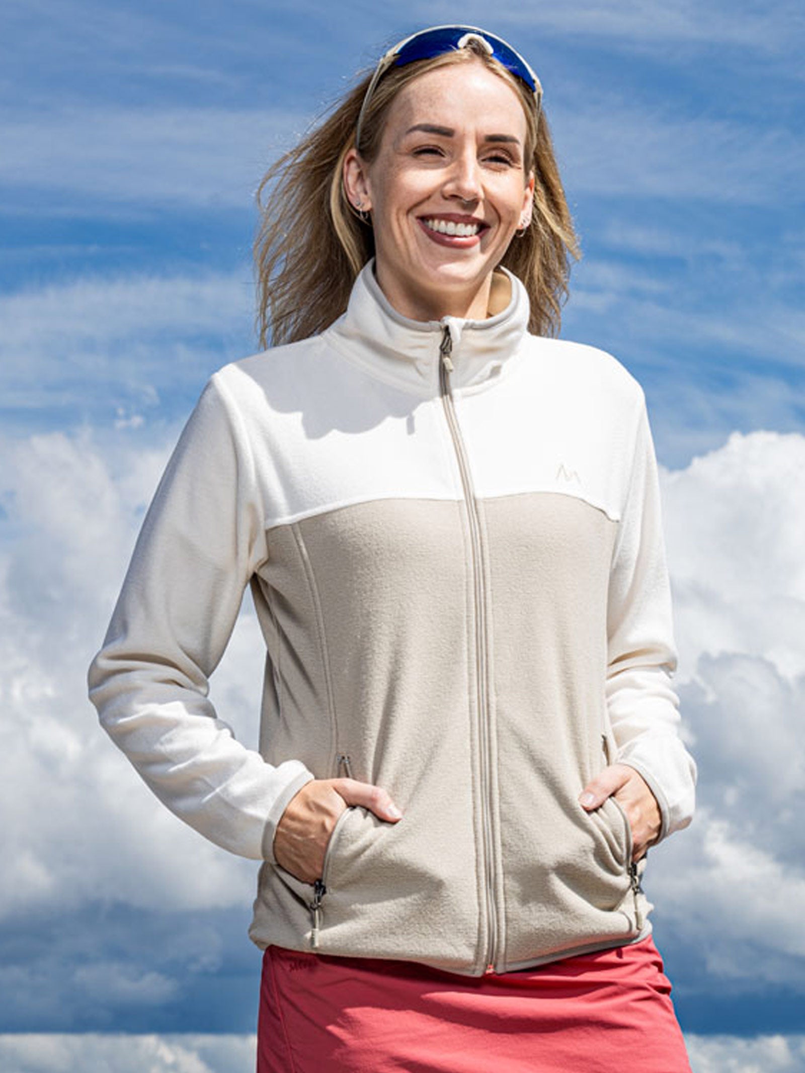 Utni Utne dame MoveOn fleecejakke - Offwhite/Beige – Vipåtur.no