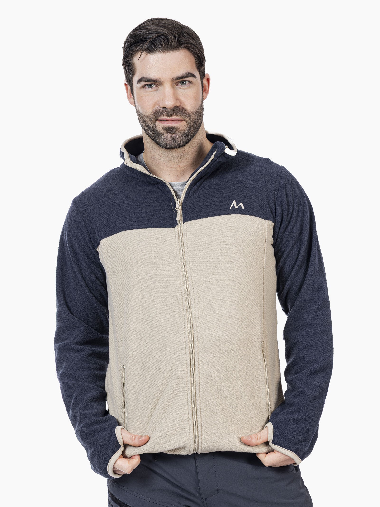 Utne herre MoveOn fleecejakke - Midnight/Beige