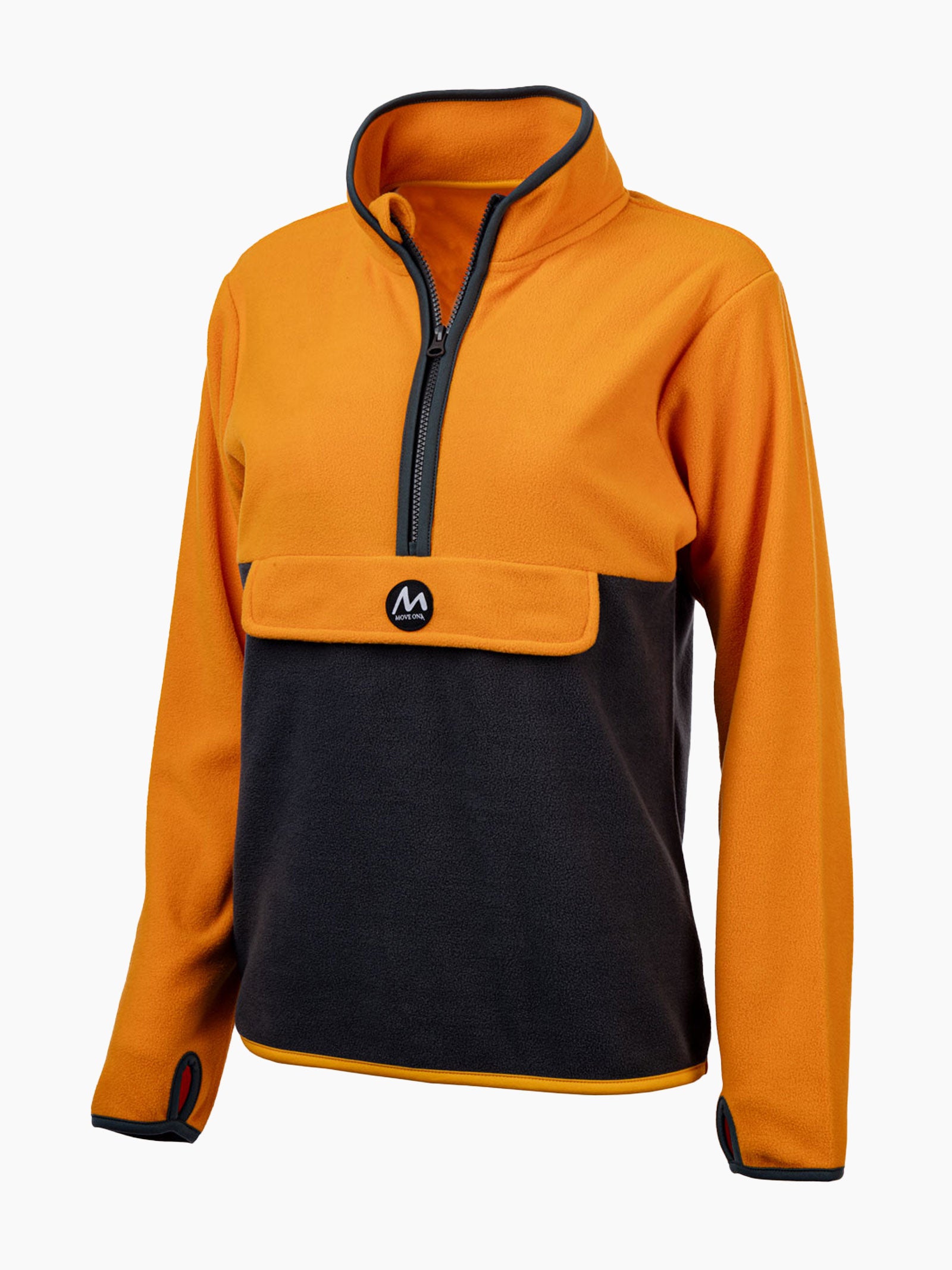 Biri dame MoveOn fleece - Mango/Granitt