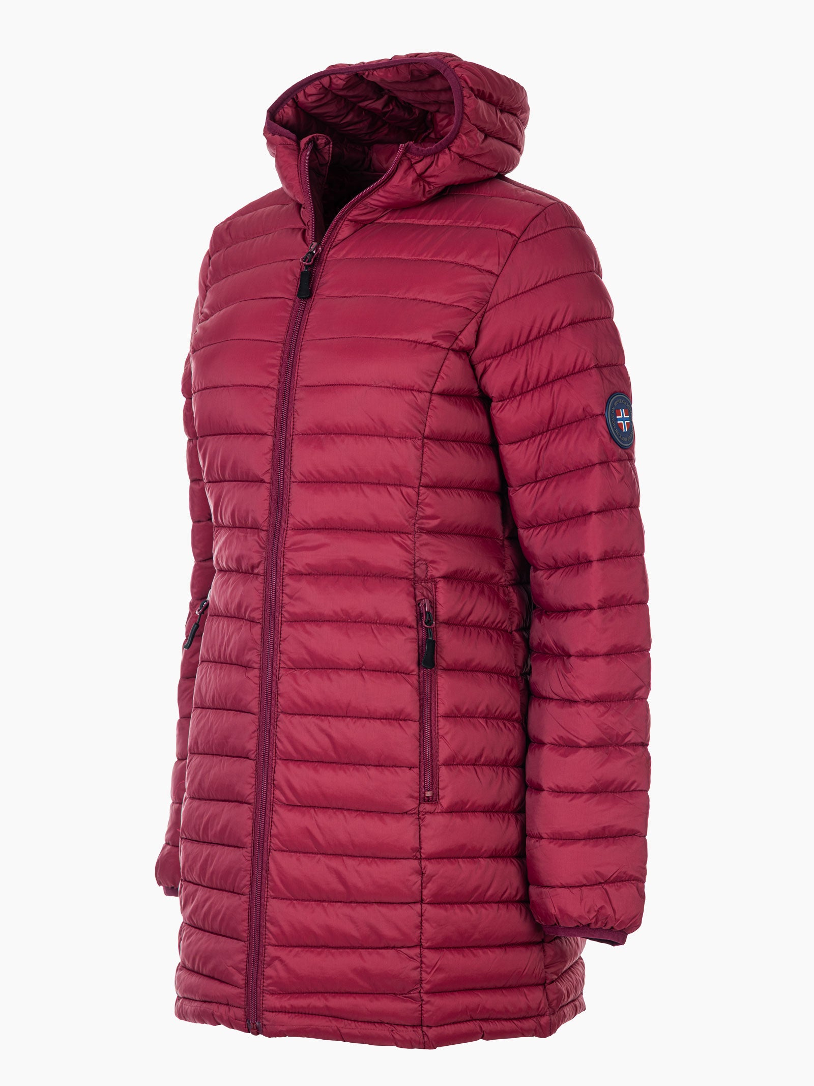 Bismo dame lang jakke m/ hette - Plomme