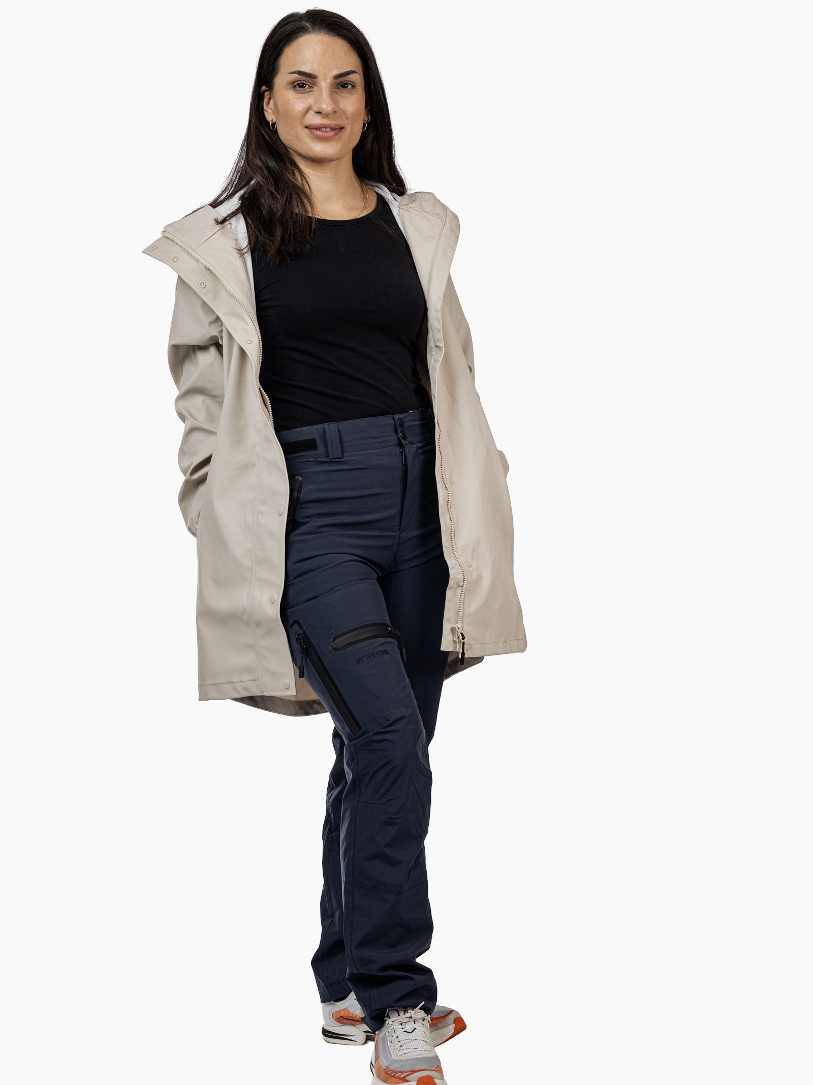 Pakketilbud – Duggregn regnjakke + Lyngseidet turbukse til dame i Lys beige/Midnight – kun 1 099 kr