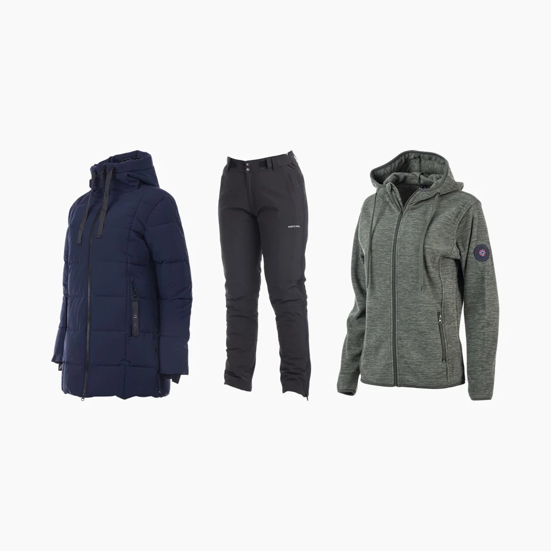 Pakketilbud – Namsos vinterjakke, Tylldal skibukse og Geilo fleece med hette til dame fra MoveOn