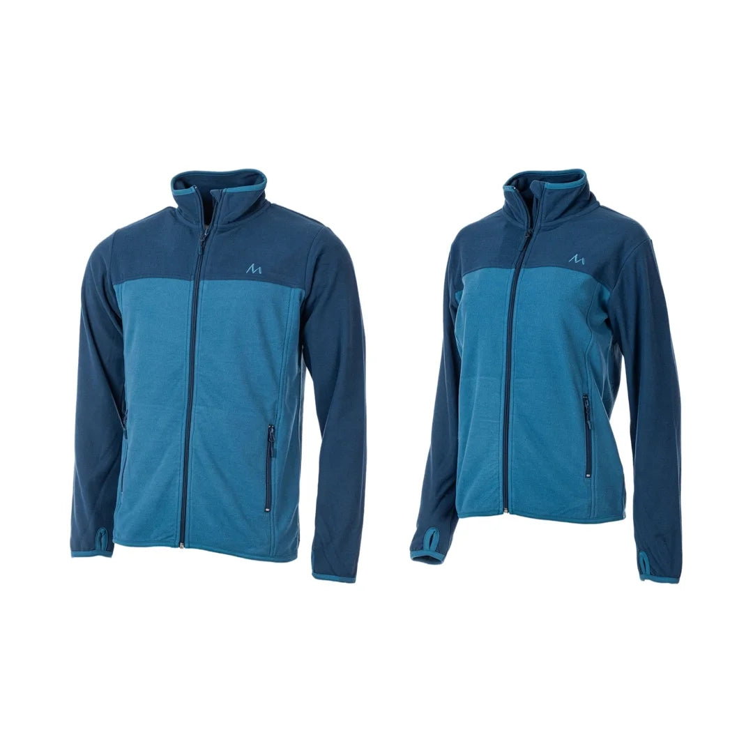 Pakketilbud – Utne fleecejakke til dame og herre fra MoveOn – Blue teal/Ashes
