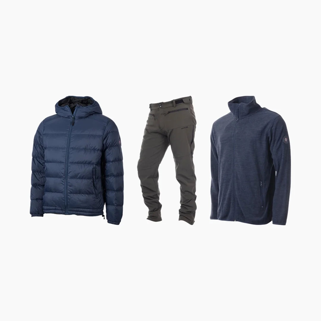 Pakketilbud – Svalbard dunjakke + Bitihorn turbukse + Geilo fleece til herre