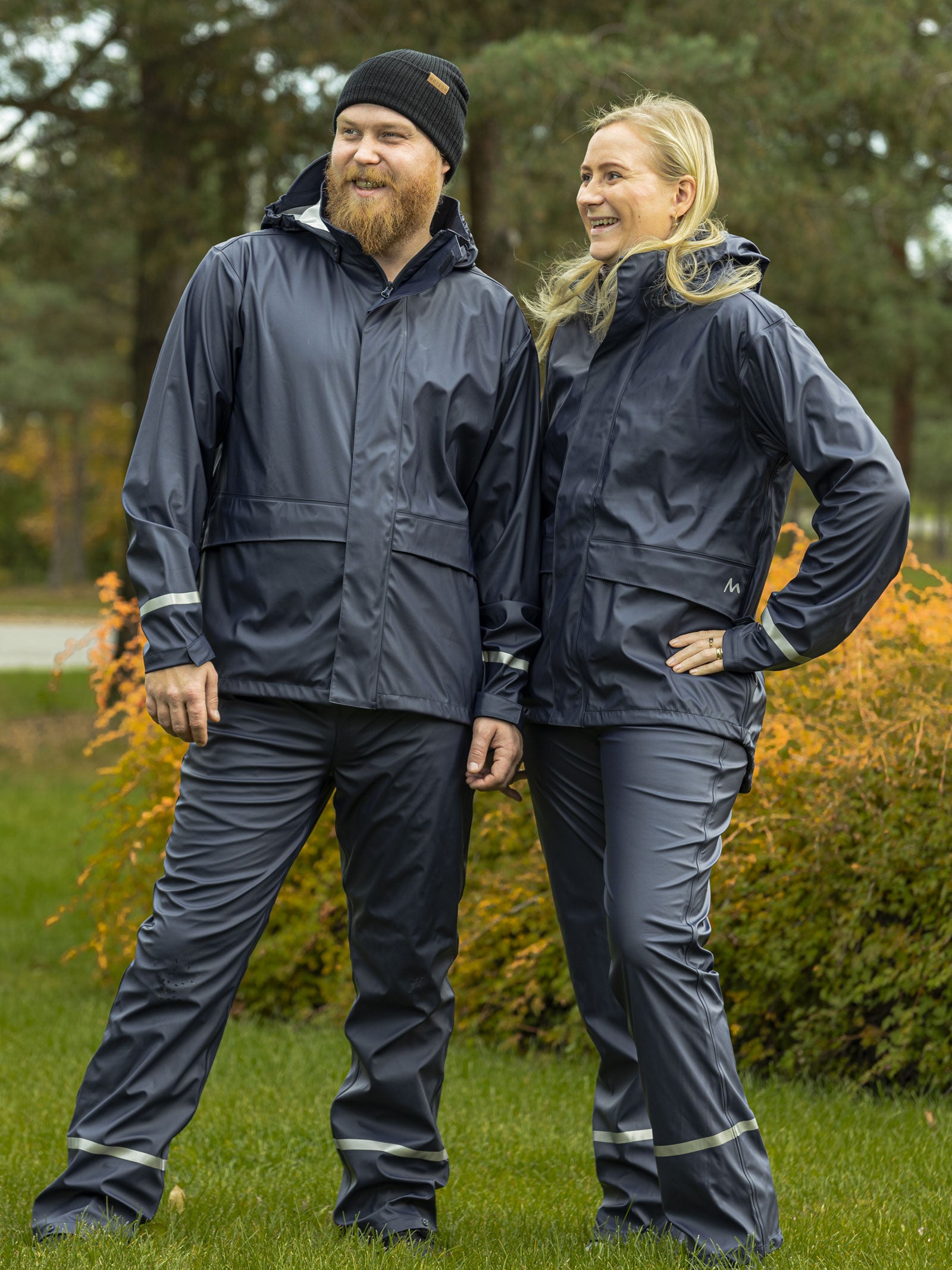 Bergen unisex MoveOn regnsett - Marine