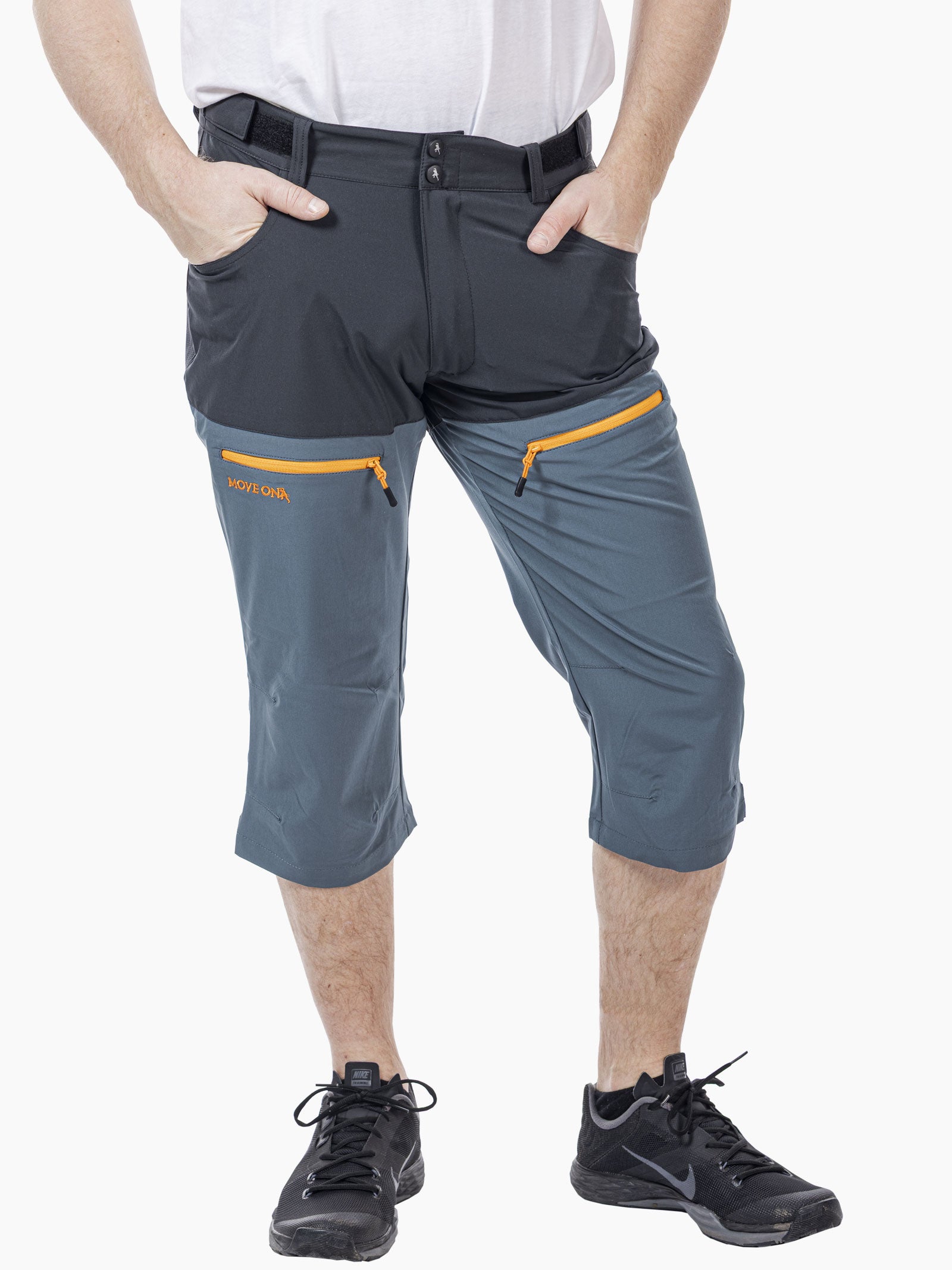 Arendal herre MoveOn piratshorts - Granitt/Iron blue/Mango