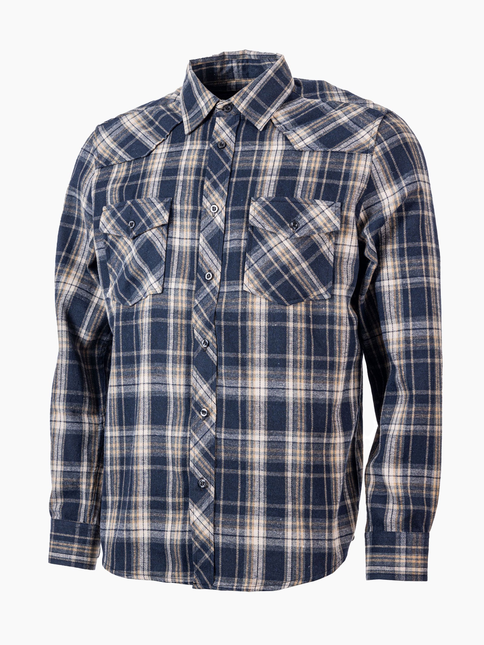 Bagn herre/unisex MoveOn flanellskjorte - Marine