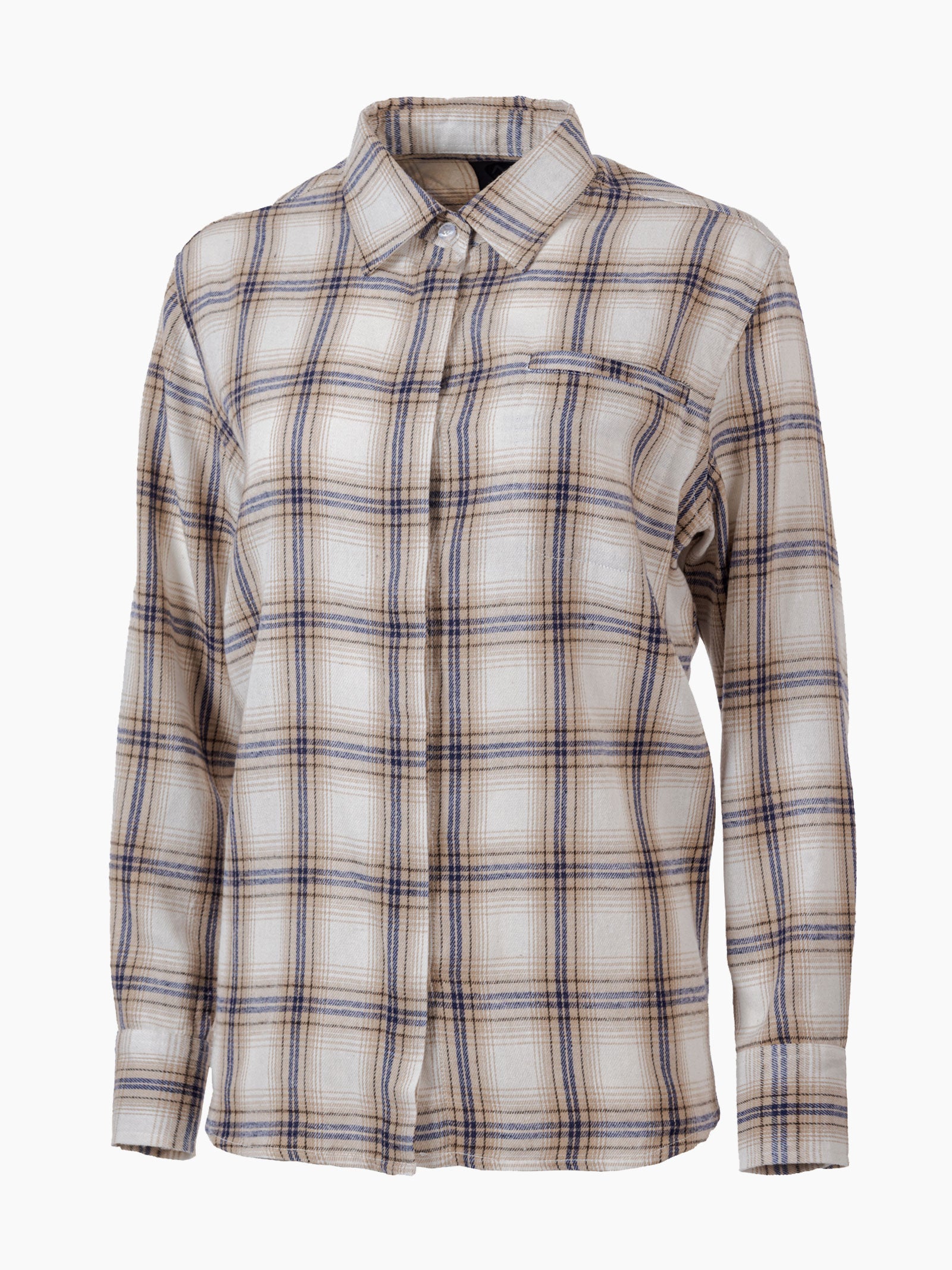 Gausdal dame MoveOn flanellskjorte - Offwhite/Beige