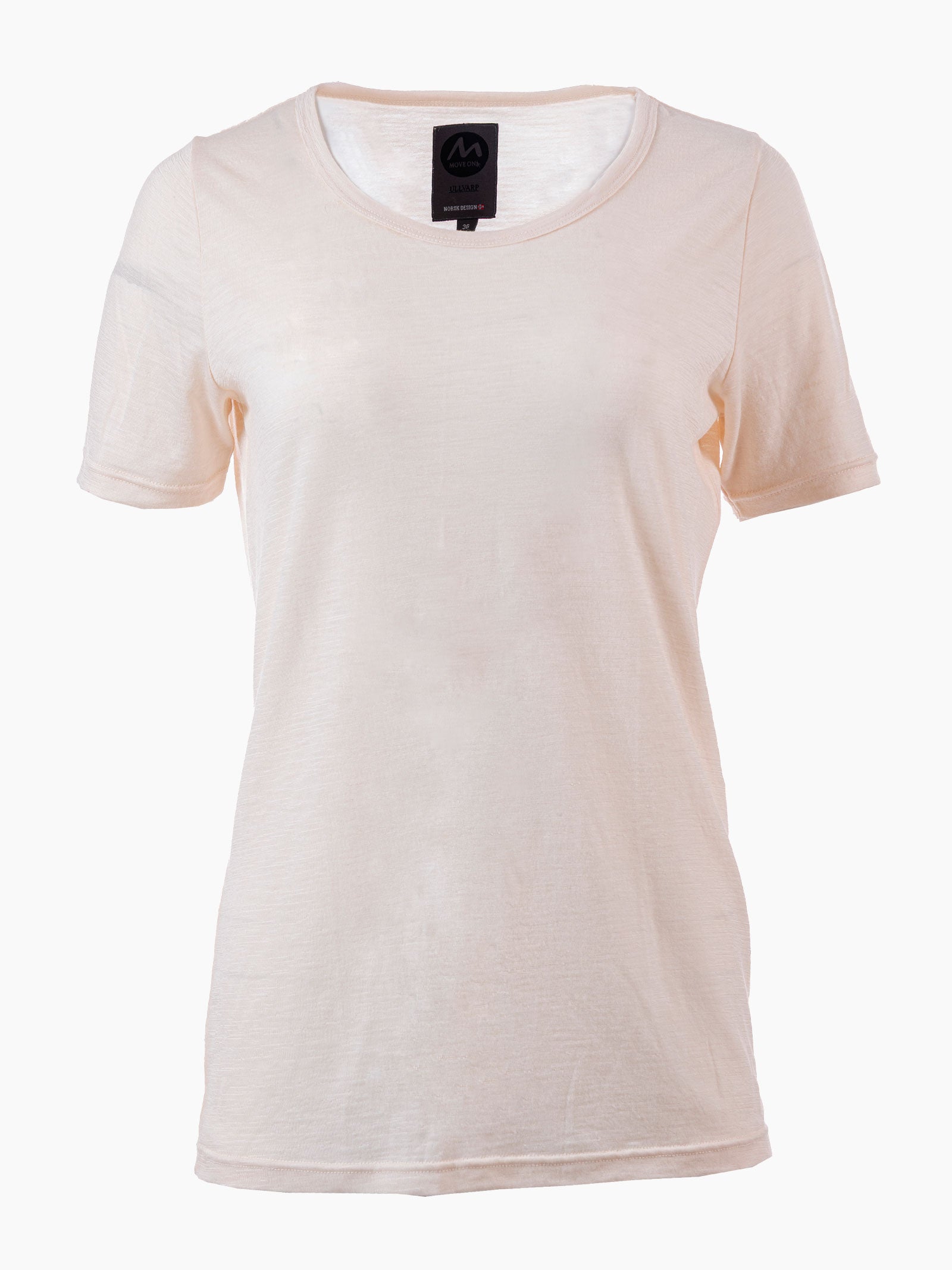 Ullven dame MoveOn t-skjorte i 100% merinoull - Offwhite