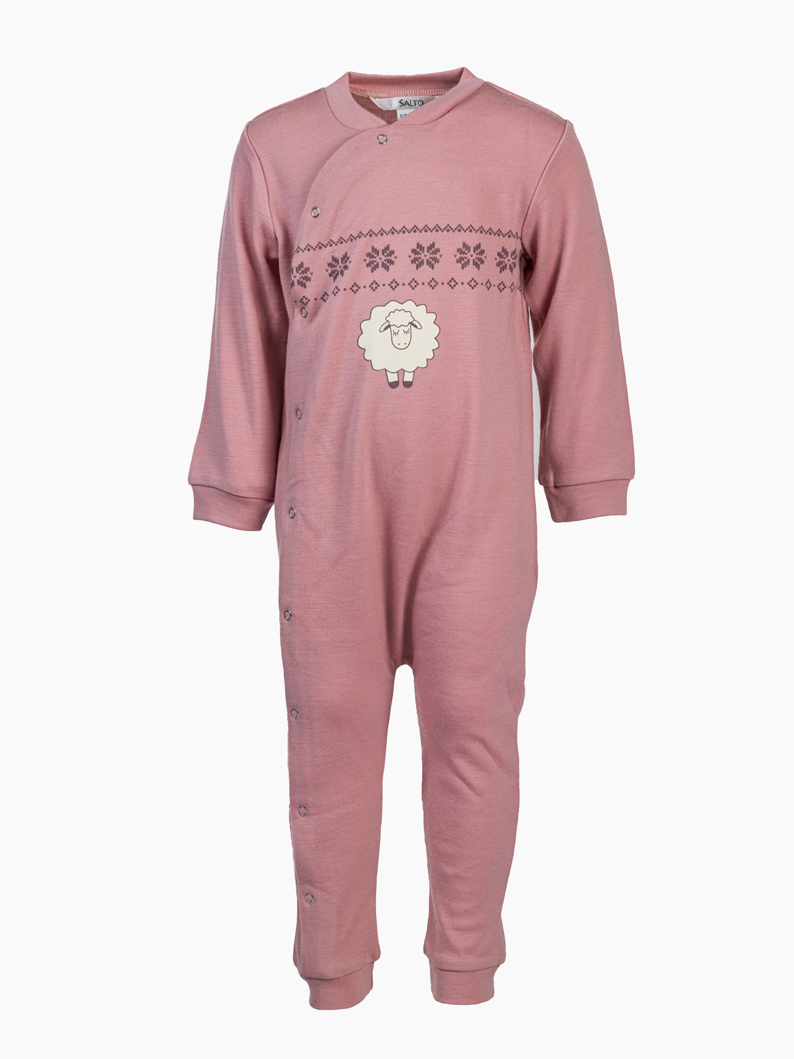 Mio baby pyjamas Salto 100% merino ull - Rose