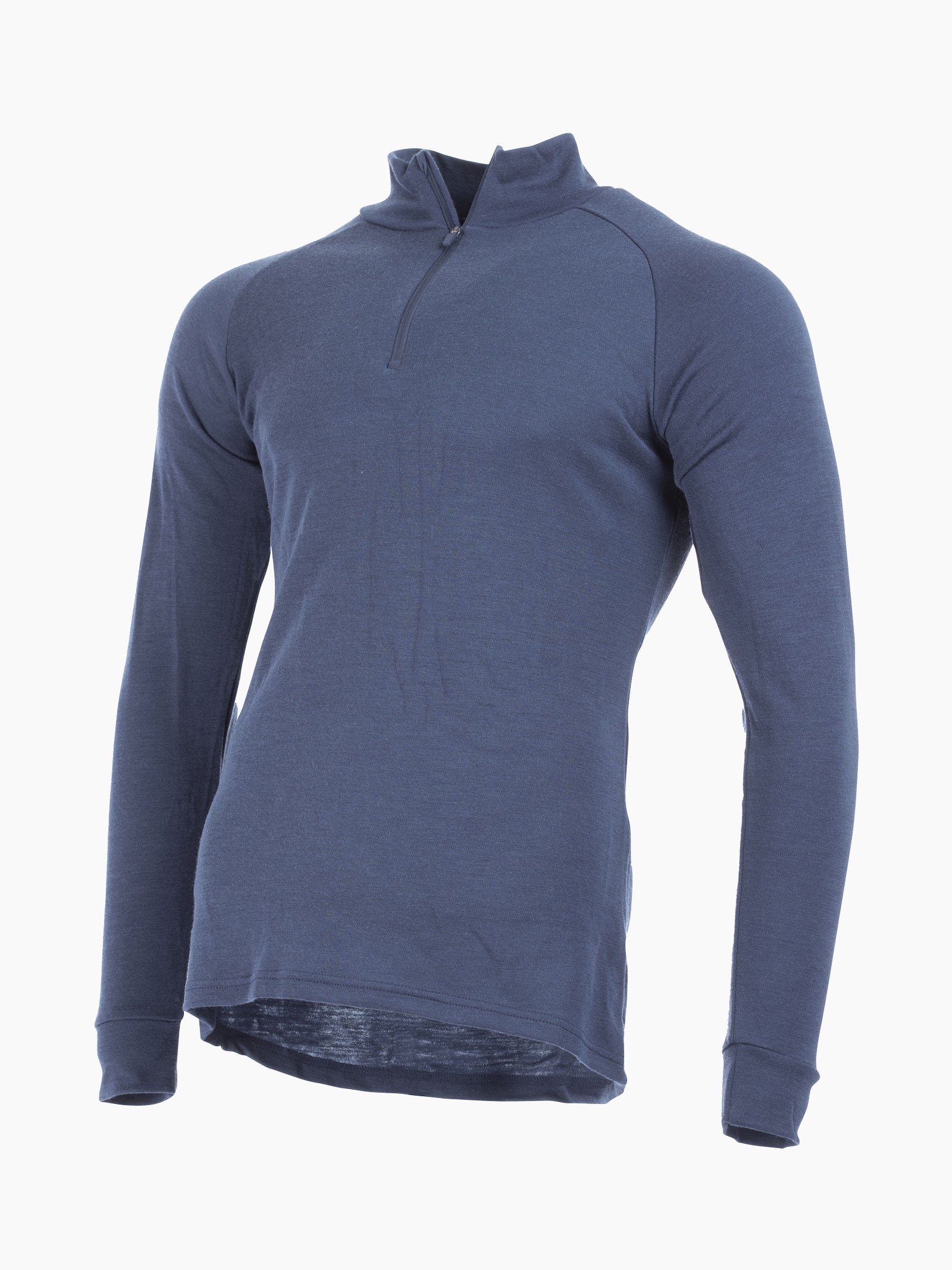 Ullvarp herre MoveOn zipneck 100% ull - Marine